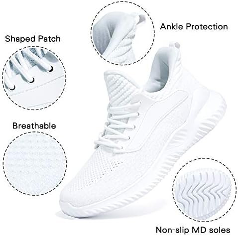 Akk Womens Walking Shoes - Slip On Tennis Running Shoes Memory Foam Lightweight ... - Image 4