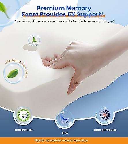 Ultra Pain Relief Cooling Pillow for Neck Support, Adjustable Cervical Pillow Co... - Image 7