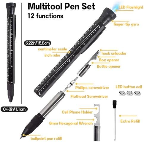 11 in 1 Multi-Tool Pen - Tools for Travel, Camping, Outdoor Activities and Every... - Image 4