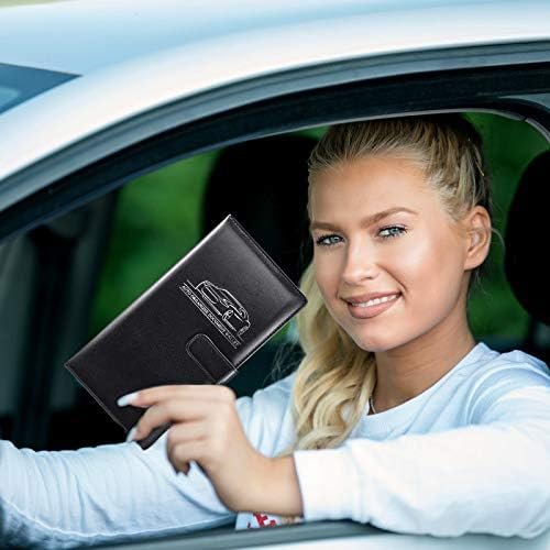 2 Pieces Car Registration and Insurance Card Holder Magnetic Auto Registration C... - Image 6