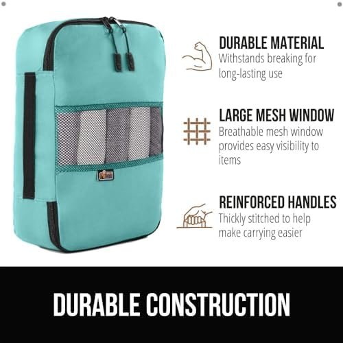 Gorilla Grip 8 Set Packing Cubes, Travel Essentials for Suitcases, Breathable Me... - Image 5