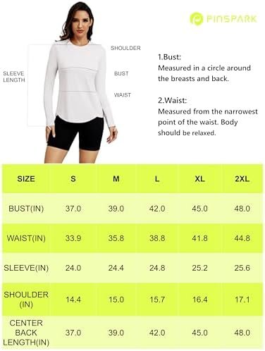 PINSPARK Women Sun Shirt Long Sleeve Quick Dry Hiking Shirts with Thumbholes UPF... - Image 7