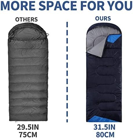 Sleeping Bags for Adults Backpacking Lightweight Waterproof- Cold Weather Sleepi... - Image 4