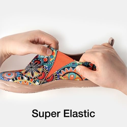 UIN Women's Fashion Floral Art Sneaker Painted Canvas Slip-On Ladies Travel Shoe... - Image 7