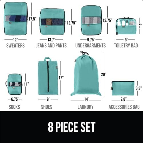 Gorilla Grip 8 Set Packing Cubes, Travel Essentials for Suitcases, Breathable Me... - Image 7