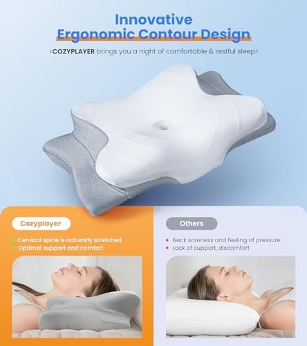 Ultra Pain Relief Cooling Pillow for Neck Support, Adjustable Cervical Pillow Co... - Image 3