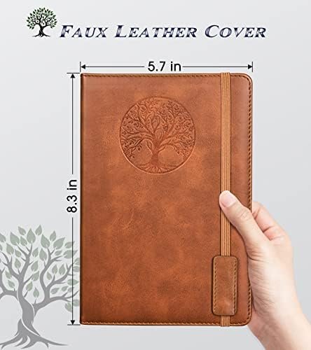Lined Journal Notebook for Women Men,256 Pages A5 Hardcover Leather Journals for... - Image 3