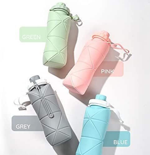 Collapsible Water Bottle, Silicone Foldable Water Bottles For Travel, Easy-To-Ca... - Image 6