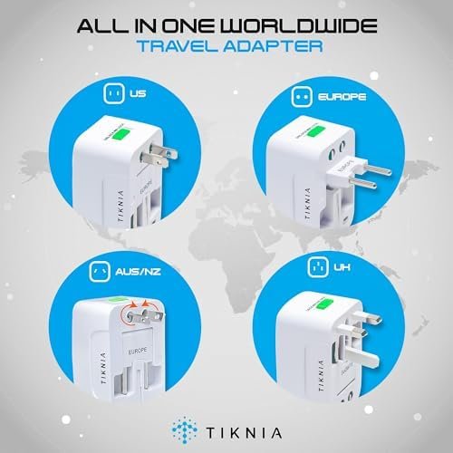 Travel Adapter, Worldwide All in One European Universal Adaptor, International W... - Image 3