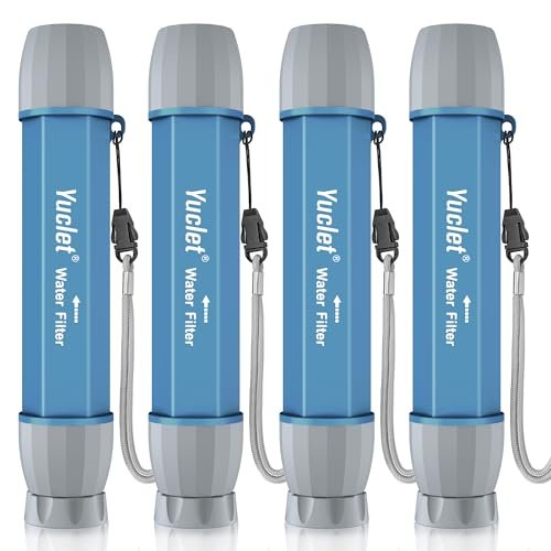 4 Pack Water Filter Straw, Portable Personal Water Filtration System, Water Puri... - Image 2