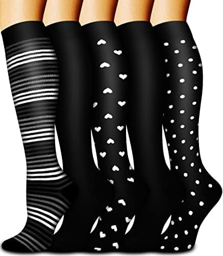 Copper Compression Socks For Women & Men Circulation - Best for Running,Nursing,... - Image 2
