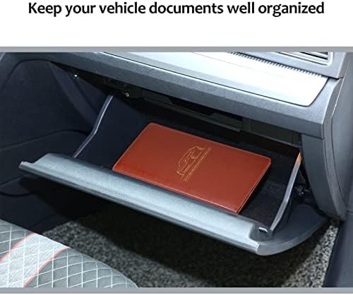Frienda 2 Piece Car Registration and Insurance Documents Holder, PU Leather Auto... - Image 6