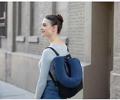 Brookstone Free-Form Memory Foam Twist Travel Pillow Adjustable, Roll Pillow for... - Image 7