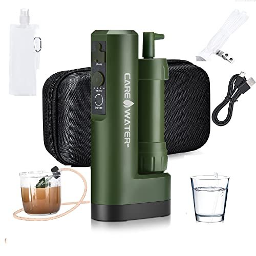 Electric Portable Water Filter Purifier Survival for Camping Backpacking Hiking ... - Image 2