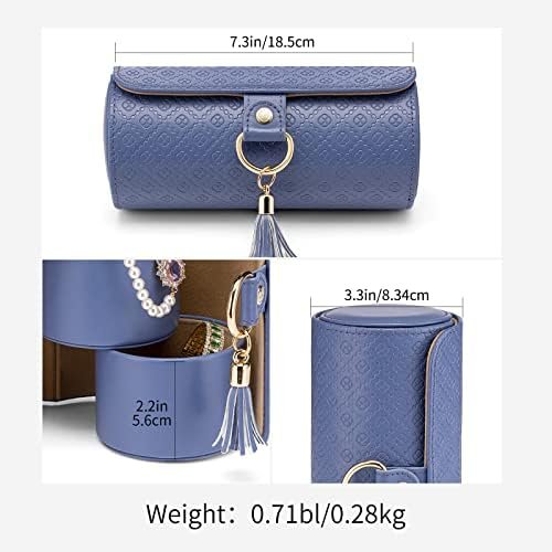 Vlando Christmas Gifts for Mom, Women, Wife - Travel Jewelry Oragnizer, 3-Layer ... - Image 8