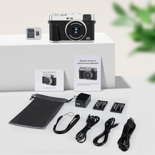 Upgraded 4K Digital Camera with SD Card Autofocus,48MP Point and Shoot Camera wi... - Image 10