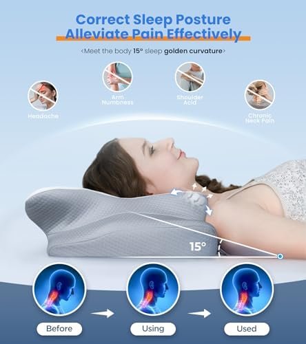 Ultra Pain Relief Cooling Pillow for Neck Support, Adjustable Cervical Pillow Co... - Image 4
