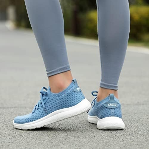 STQ Tennis Shoes Womens Slip on Walking Sneakers for Gym Workout - Image 9