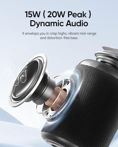 Portable Bluetooth Speaker with Lights,Powerful Crystal Clear Sound,IPX5 Waterpr... - Image 3