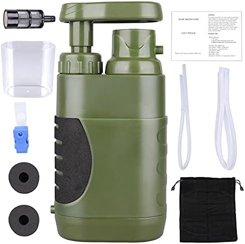 Portable Hand Pump Water Filter,100000Gallons Camping Water Filter Survival,3-Gr... - Image 2