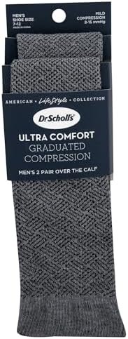 Dr. Scholl's Men's Graduated Compression Over the Calf Socks - 2 & 3 Pairs - Com... - Image 5