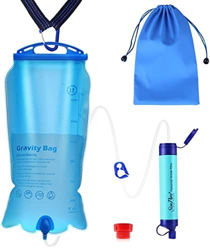 SimPure Gravity Water Filter, Portable Gravity-Fed Water Purifier with 3L Gravit... - Image 2