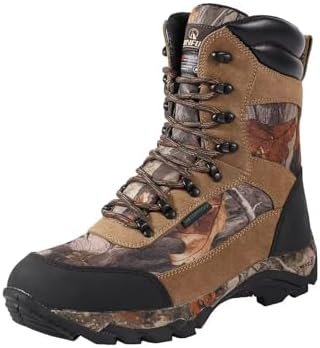 Hunting Boots for men Waterproof Hiking Boots Camo Outdoor Shoes, 8", 400g Thins... - Image 2