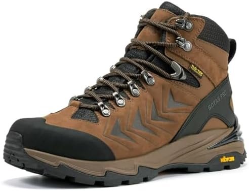 Men's Waterproof Hiking Boots, 6 Inch Slip Resistant Light Weight Outdoor Boots - Image 2