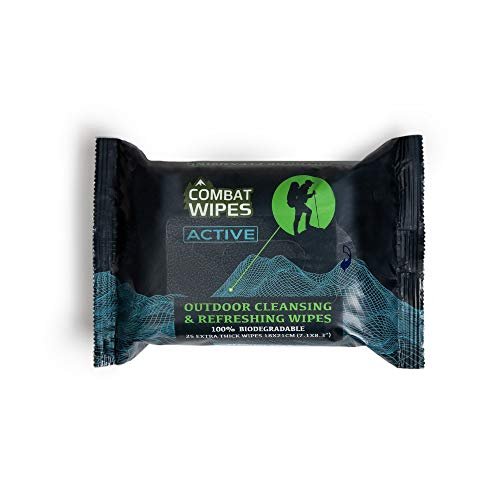 Combat Wipes ACTIVE Outdoor Wet Wipes - Extra Thick Camping Gear, Biodegradable,... - Image 2