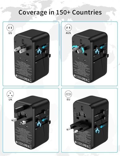 MOMAX Universal Travel Adapter, 100W Fast GaN International Power Adapter, 2PD U... - Image 6