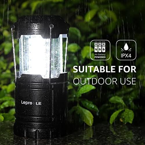 Lepro LED Camping Lanterns Battery Powered, Collapsible, IPX4 Water Resistant, O... - Image 5