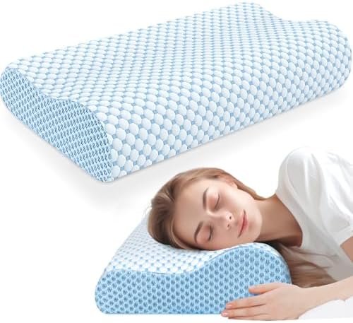 Cervical Pillow for Neck and Shoulder Pain Relief, Memory Foam Pillow for Sleepi... - Image 2