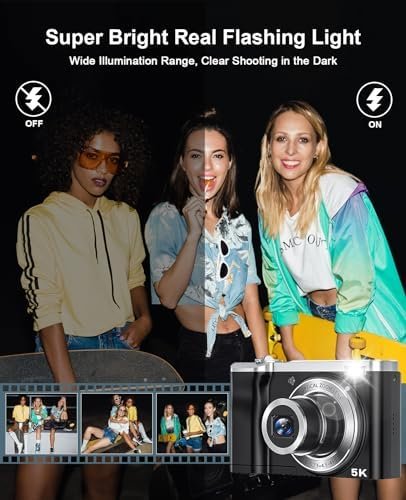 5K Digital Camera with 64GB Card, Touch Screen & 10X Optical Zoom, 56MP Front an... - Image 7