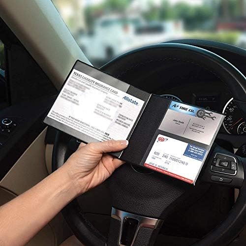 Car Auto Insurance Registration BLACK Document Wallet Holders 4 Pack,Automobile,... - Image 3