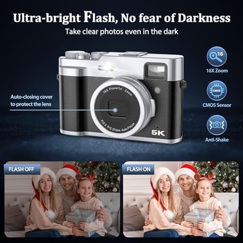 5K Digital Camera for Photography and Video Autofocus 48MP Vlogging Selfie Camer... - Image 6
