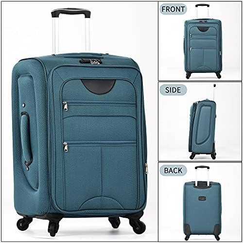 Merax Softside Luggage Set Softshell Lightweight 3 Piece Spinner Suitcase 22" 26... - Image 10