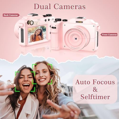 4K Digital Cameras for Photography,48MP WiFi Vlogging Camera for YouTube,Multi-F... - Image 4