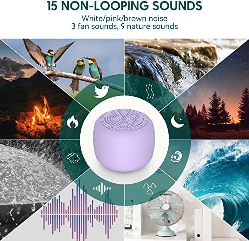 White Noise Machine Babelio Mini Sound Machine for Adults Kids Baby | 15 Non-loo... - Image 4