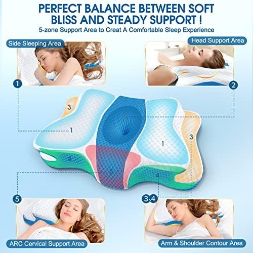 5X Pain Relief Cervical Pillow for Neck and Shoulder Support,Hollow Design Cervi... - Image 4