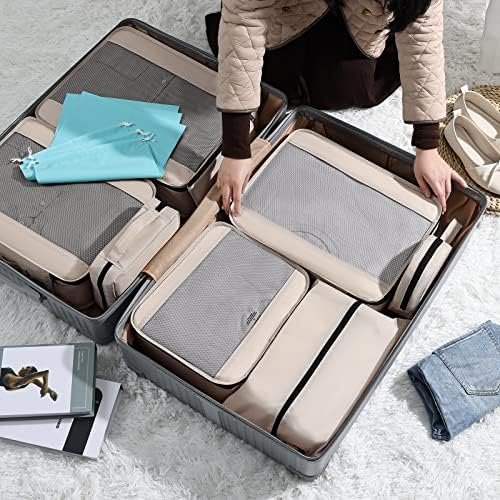 Packing Cubes for Travel 11 Set, Suitcase Organizer Bags Set Travel Cubes for Lu... - Image 9