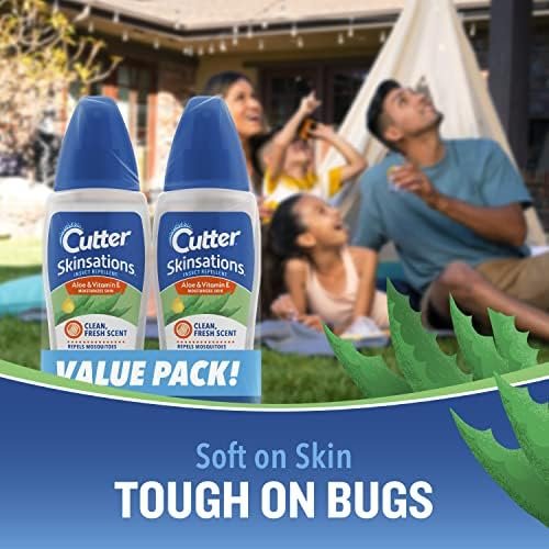 Cutter Skinsations Insect Repellent, Repels Mosquitos, Ticks, Gnats, Fleas, 7% D... - Image 5