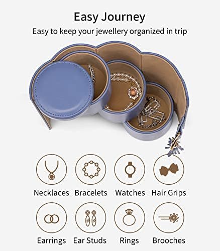 Vlando Christmas Gifts for Mom, Women, Wife - Travel Jewelry Oragnizer, 3-Layer ... - Image 3