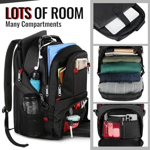 YOREPEK Travel Backpack, Extra Large 50L Laptop Backpacks for Men Women, Water R... - Image 3