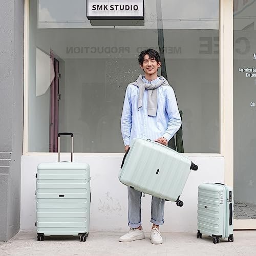 3-piece set luggage with scratch-resistant PP material, expandable((all 20 24 28... - Image 8