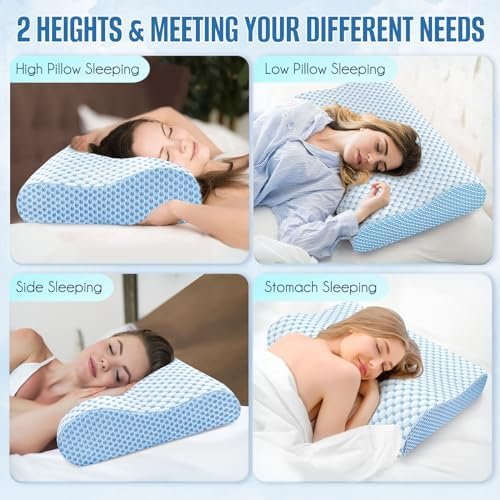 Cervical Pillow for Neck and Shoulder Pain Relief, Memory Foam Pillow for Sleepi... - Image 7