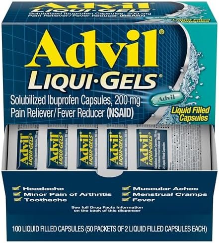 Advil Liqui-Gels Pain Reliever and Fever Reducer, Pain Medicine for Adults with ... - Image 2