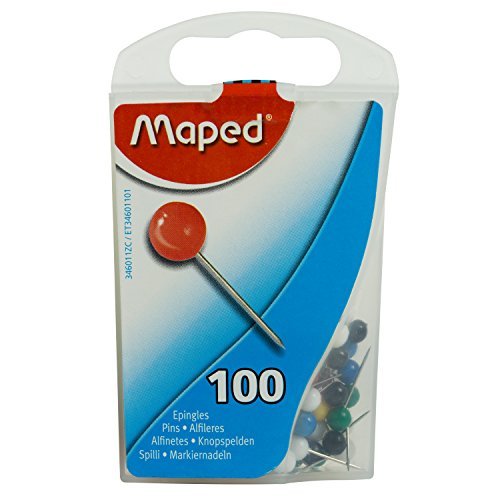 Craig Frames Wayfarer, Executive World Push Pin Travel Map - Image 6
