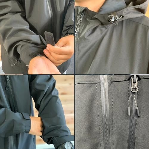 COR Surf Men's Packable Travel Rain Jacket | The Ultimate All-Round Rain Coat fo... - Image 9