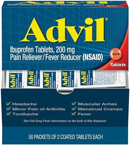 Advil Pain Reliever and Fever Reducer, Medicine with Ibuprofen 200mg for Headach... - Image 2