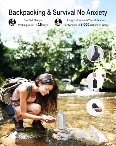 Upgraded Electric Portable Water Purifier - Advanced 6-Stage Filtration, Phone C... - Image 7